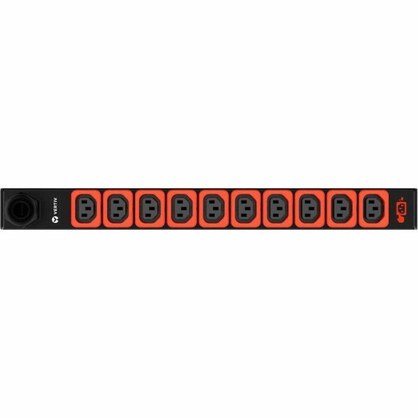 Vertiv Geist C1646L / 14240243: (10) C13 | 16A| 230V| 2P+E (IP44)| 3.6kW|  Black