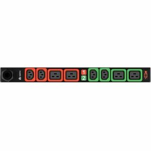 Vertiv Geist 14240245: (4) C13 | (4) C19 | 32A | 230V | 2P+E (IP44) | 7.3 kW | Black